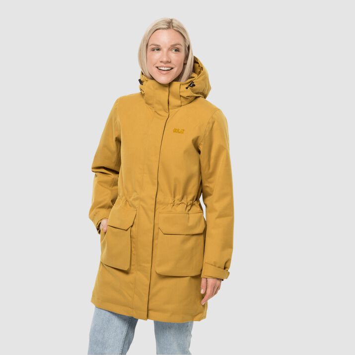 Parka Jack Wolfskin Fierce Wind Mujer Dorados Mexico-1816795